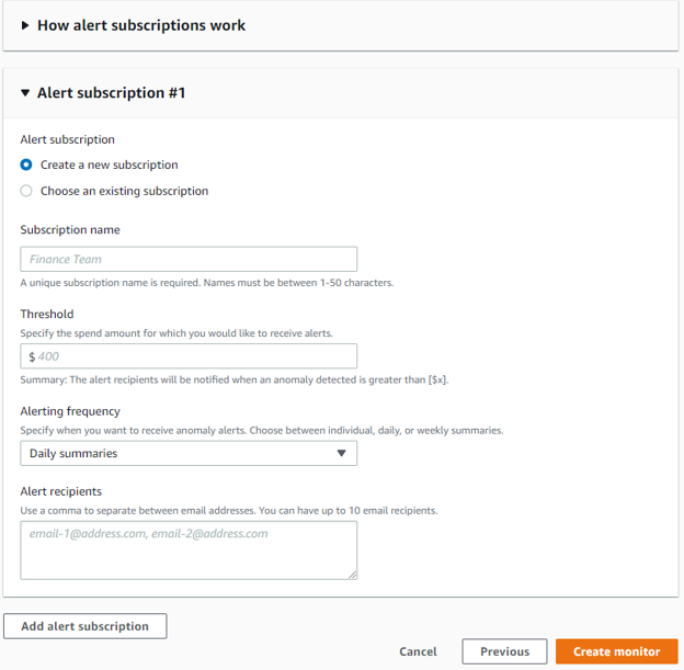 Cloudride cost anomaly detection - alerts